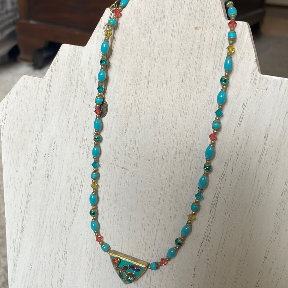 Turquoise Beaded Necklace